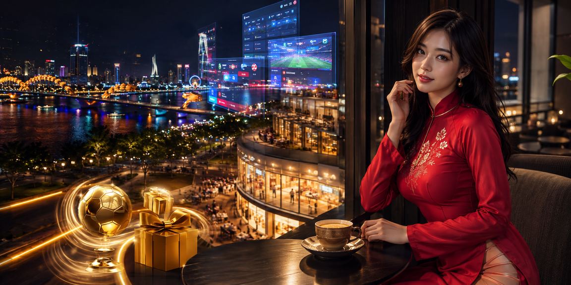 Người mẫu mặc áo dài quảng bá cược casino tại Đà Nẵng