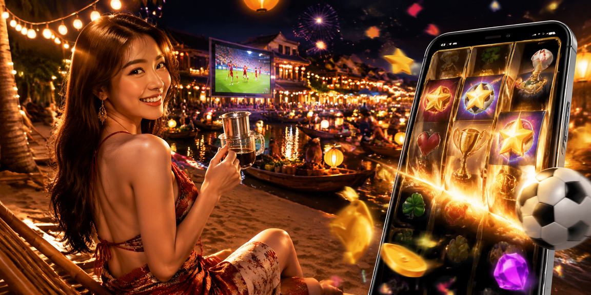 Khung cảnh chơi slot bên quán cà phê Hà Nội